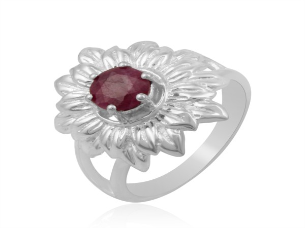 RUBY FLOWER RING