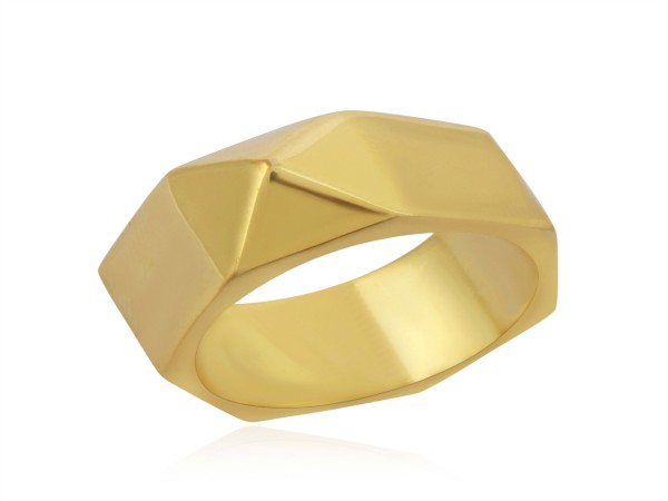 POINTED GOLD PLATTED RING