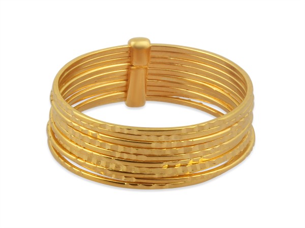 GOLD PLATTED STACK RING