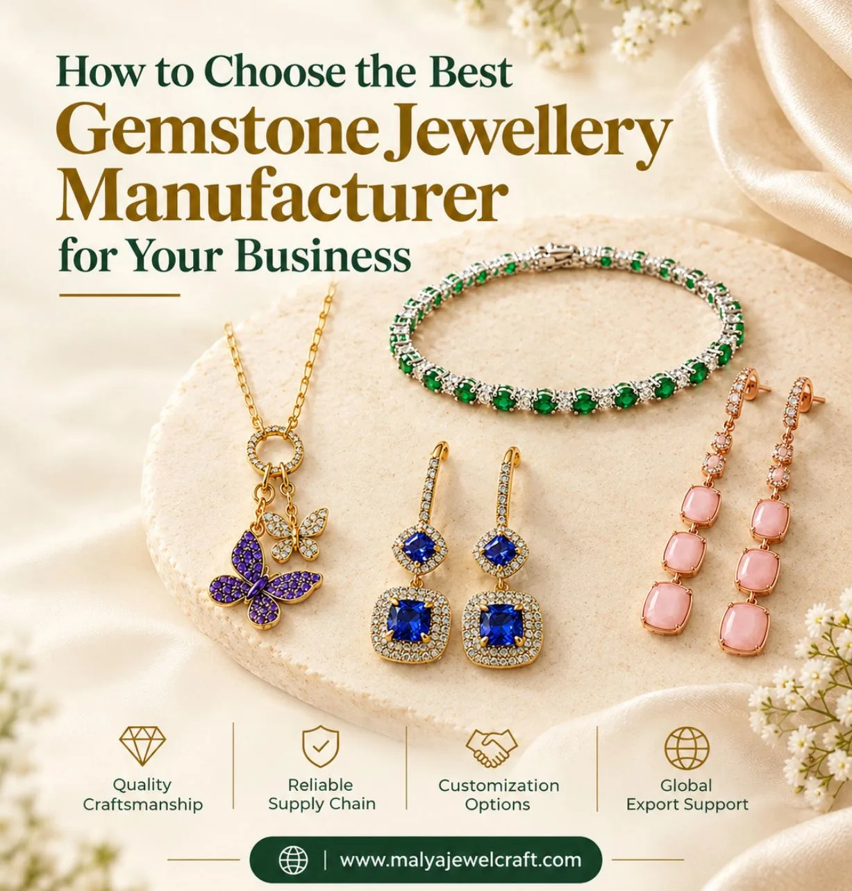 How to Choose the Best Gemstone Jewellery Manufacturer for Your Business