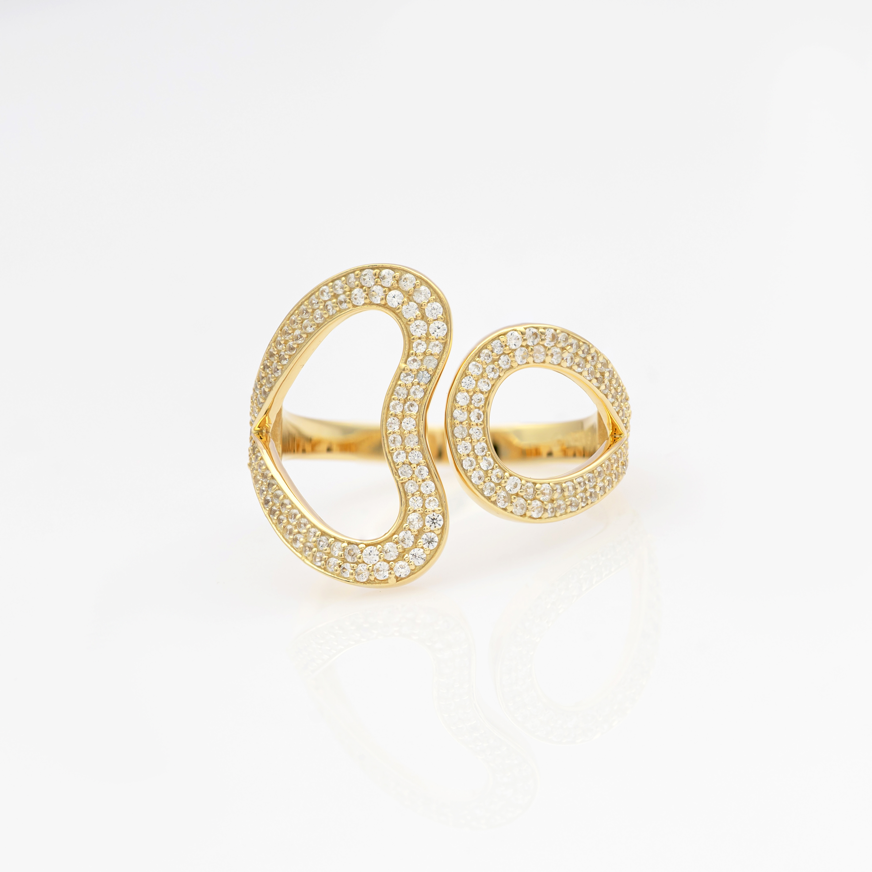 Heart Curve Diamond Ring
