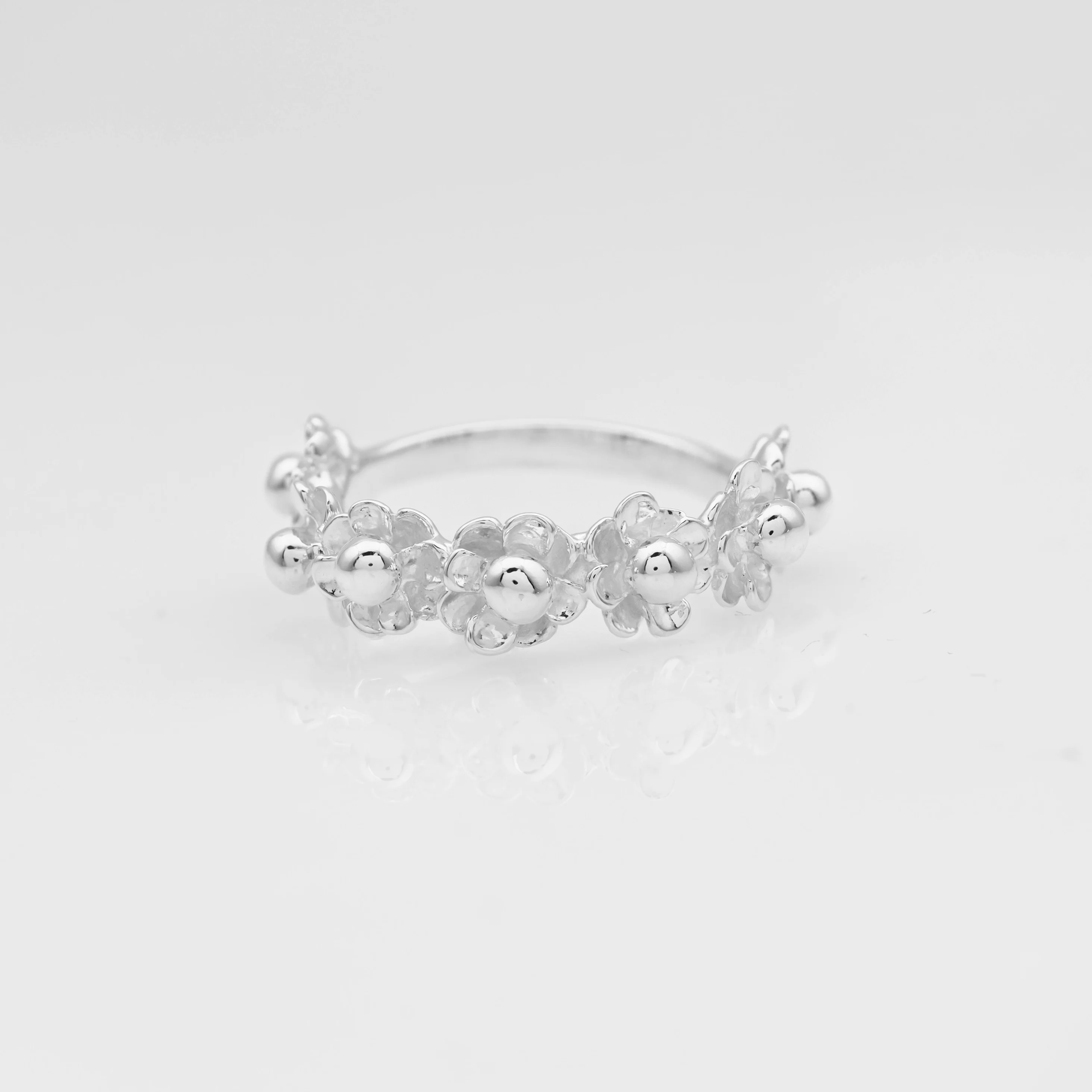 Silver Drip Statement Ring