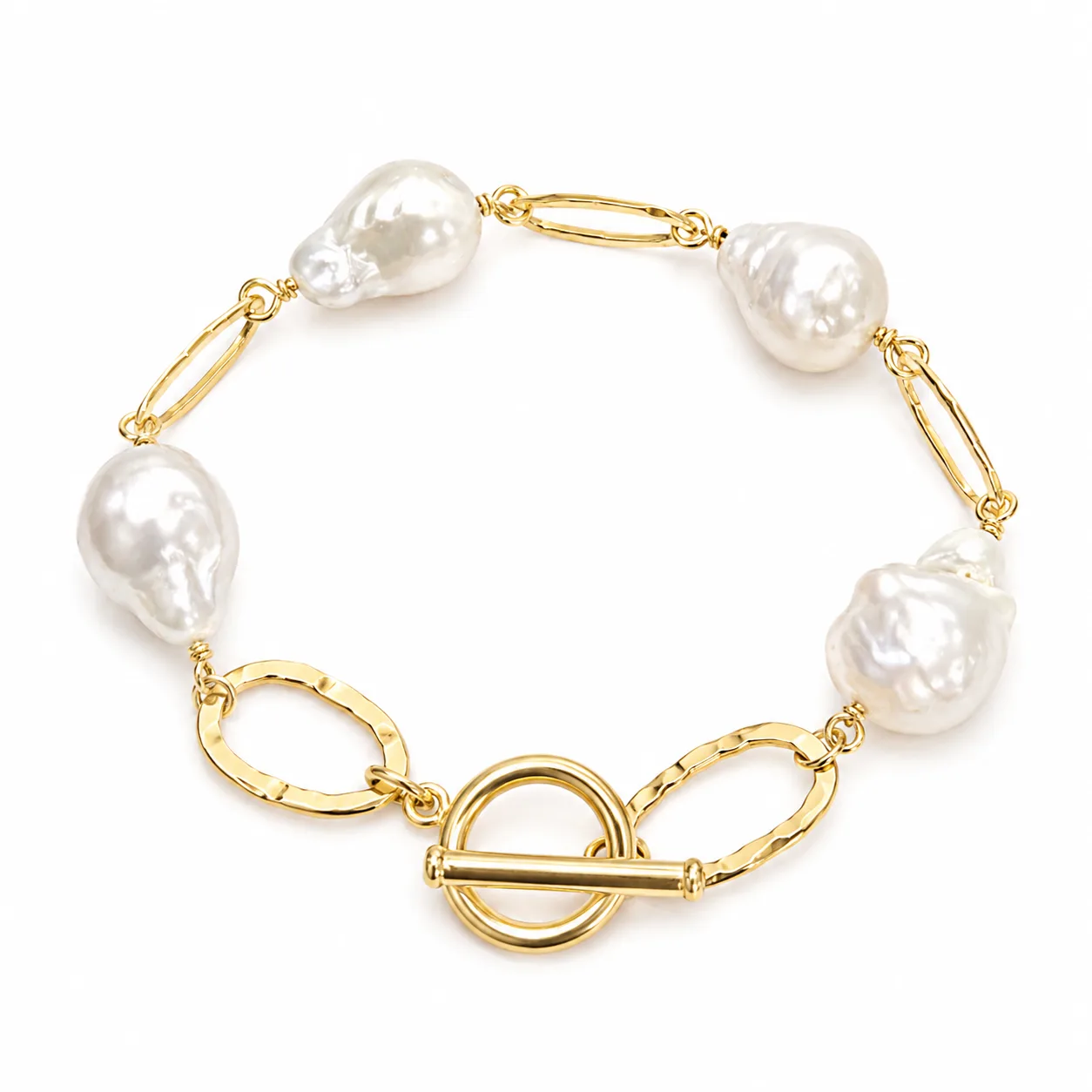 Baroque Pearl Toggle Bracelet