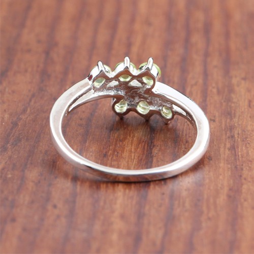 925 Silver Peridot Fine Ring - Image 4