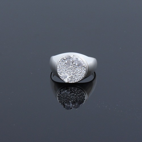925 Silver White Zircon Cluster Ring - Image 2