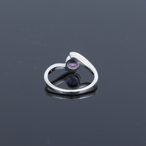 925 Silver Amethyst Solitaire Ring - Image 4