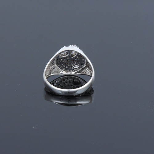 925 Silver White Zircon Cluster Ring - Image 4