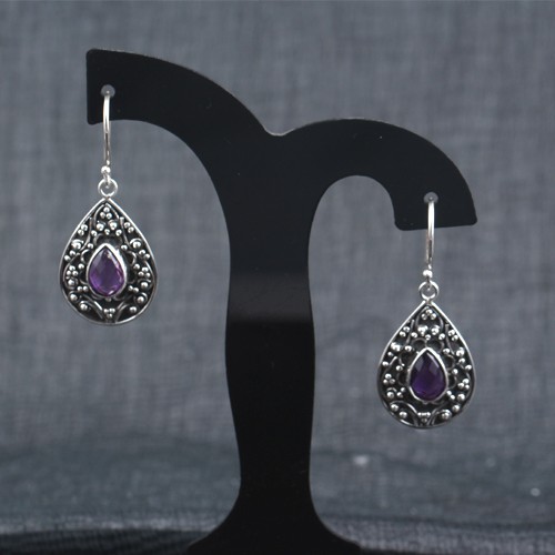 Silver Stone Earring - Image 2