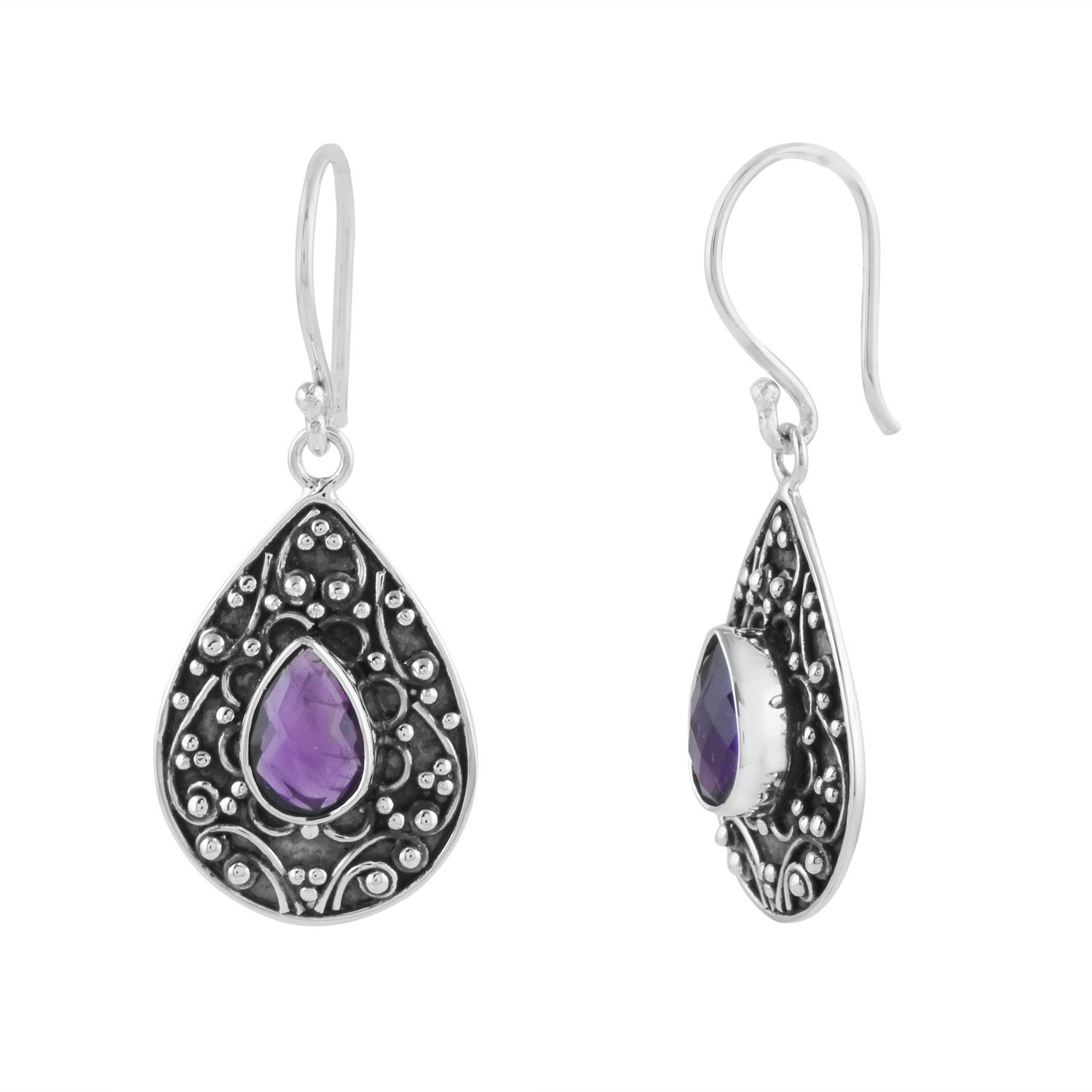 Silver Stone Earring - Image 3