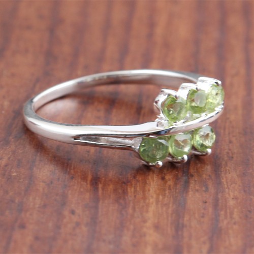 925 Silver Peridot Fine Ring - Image 2