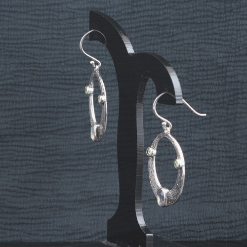 925 Silver Dangle Earring With Labradorite And Peridot - Image 3