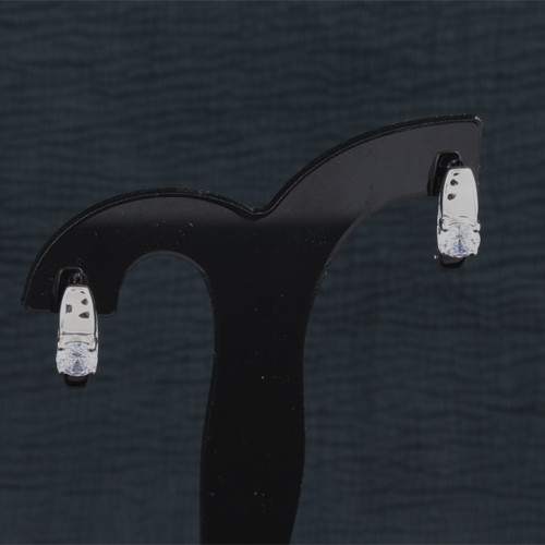 925 Silver White Zircon Earring - Image 2
