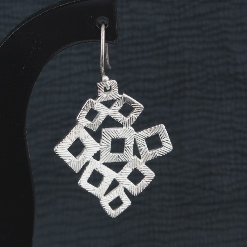 925 Silver Plain Zigzag Earring With Ear wire - Image 2