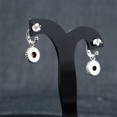 925 Silver Tiger Eye Dangle Earring - Image 3