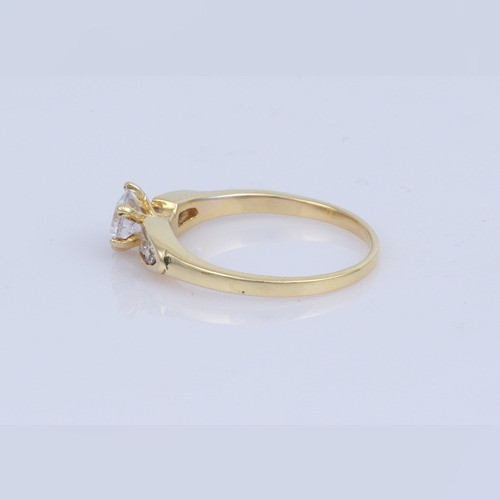 Hot And Trendy 925 Silver Ring With Yellow Gold Plating - Image 3