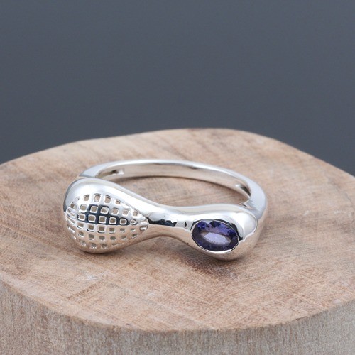 925 Silver Tanzanite Fancy Ring - Image 1