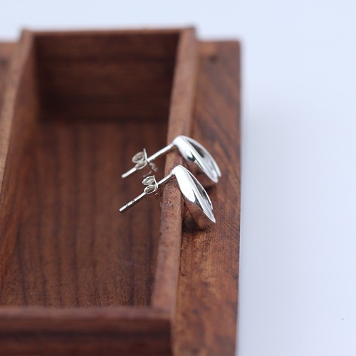 925 Silver White Zircon Fancy Shape Stud Earring - Image 3