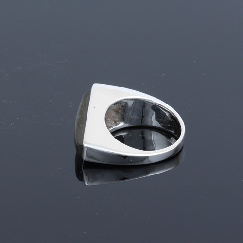 925 Silver Fancy Shape Labradorite Ring - Image 3