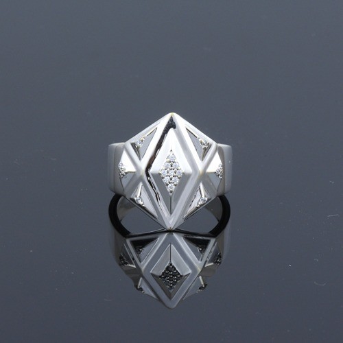 925 Silver Topaz Shape Ring - Image 2