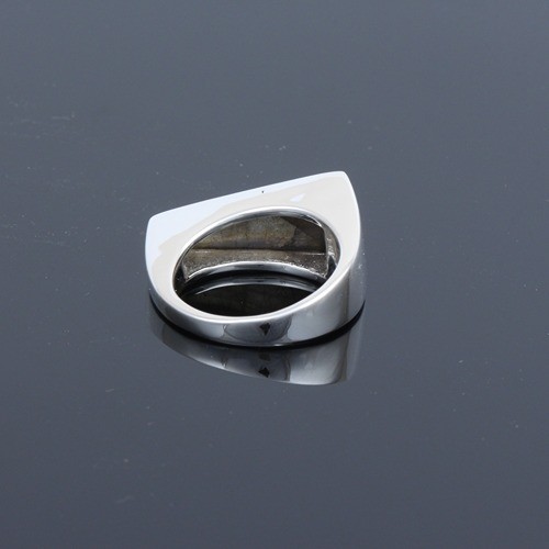 925 Silver Fancy Shape Labradorite Ring - Image 4