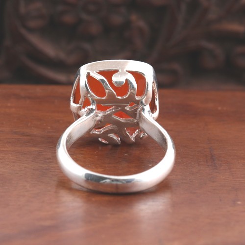 Silver Stone Ring - Image 1