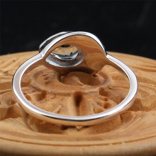 925 Silver Blue Topaz Fine Ring - Image 3