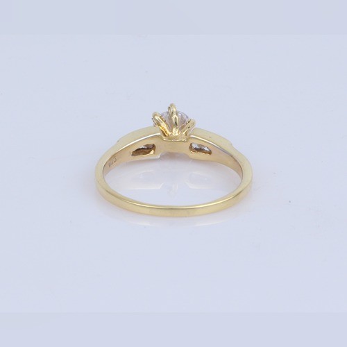 Hot And Trendy 925 Silver Ring With Yellow Gold Plating - Image 4