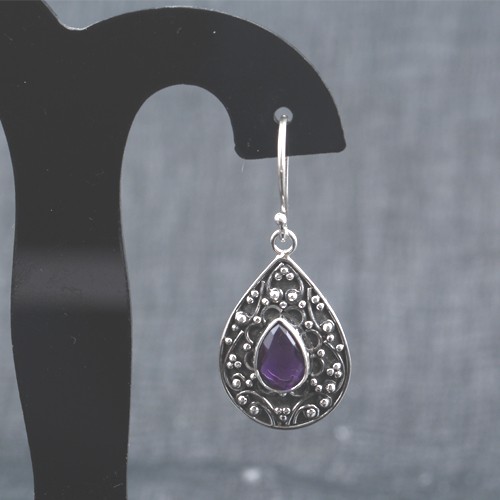 Silver Stone Earring - Image 4