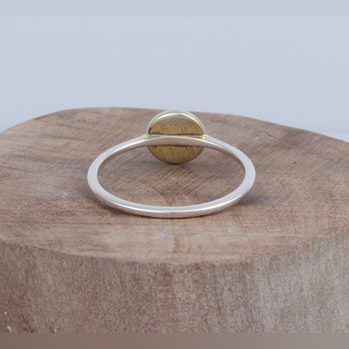 925 Silver Plain Two Tone Ring - Image 3